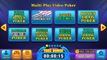 Video Poker Games - Multi Hand ảnh chụp màn hình 1