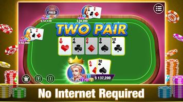 Texas Holdem Poker Offline تصوير الشاشة 1