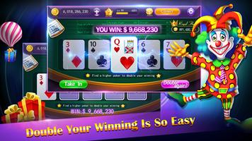2 Schermata video poker - casino card game