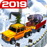 Animal Safari 6X6 Transport Truck Driving أيقونة