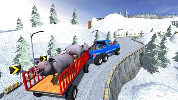 Animal Safari 6X6 Transport Truck Driving скриншот 1