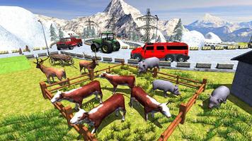 Animal Safari 6X6 Transport Truck Driving скриншот 2