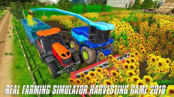 Real Farming Tractor Simulator Game 2019 پوسٹر