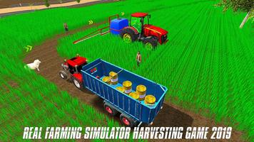 Real Farming Tractor Simulator Game 2019 Ekran Görüntüsü 1