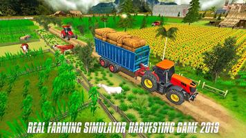 Real Farming Simulator Harvesting Game 2019 captura de pantalla 2