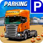 US Semi Big Cargo Truck Parkin 아이콘