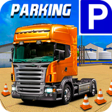 US Semi Big Cargo Truck Parkin icono