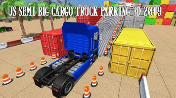 1 Schermata US Semi Big Cargo Truck Parkin
