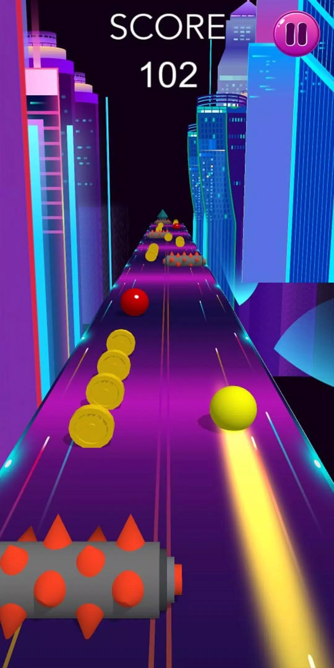 Neon City Rolling Ball - Endless Game APK for Android Download