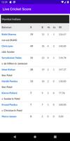 Live Cricket Score capture d'écran 1
