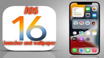 iOS 16 launcher and wallpaper captura de pantalla 1