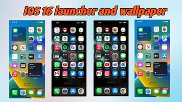 iOS 16 launcher and wallpaper captura de pantalla 3