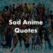 Sad anime quotes icon