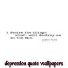 Depression Quote Wallpapers icône