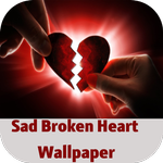 sad broken heart wallpaper icon