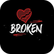 sad broken heart wallpaper-icoon