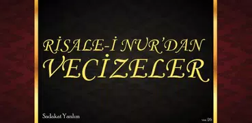 Risale-i Nurdan Vecizeler