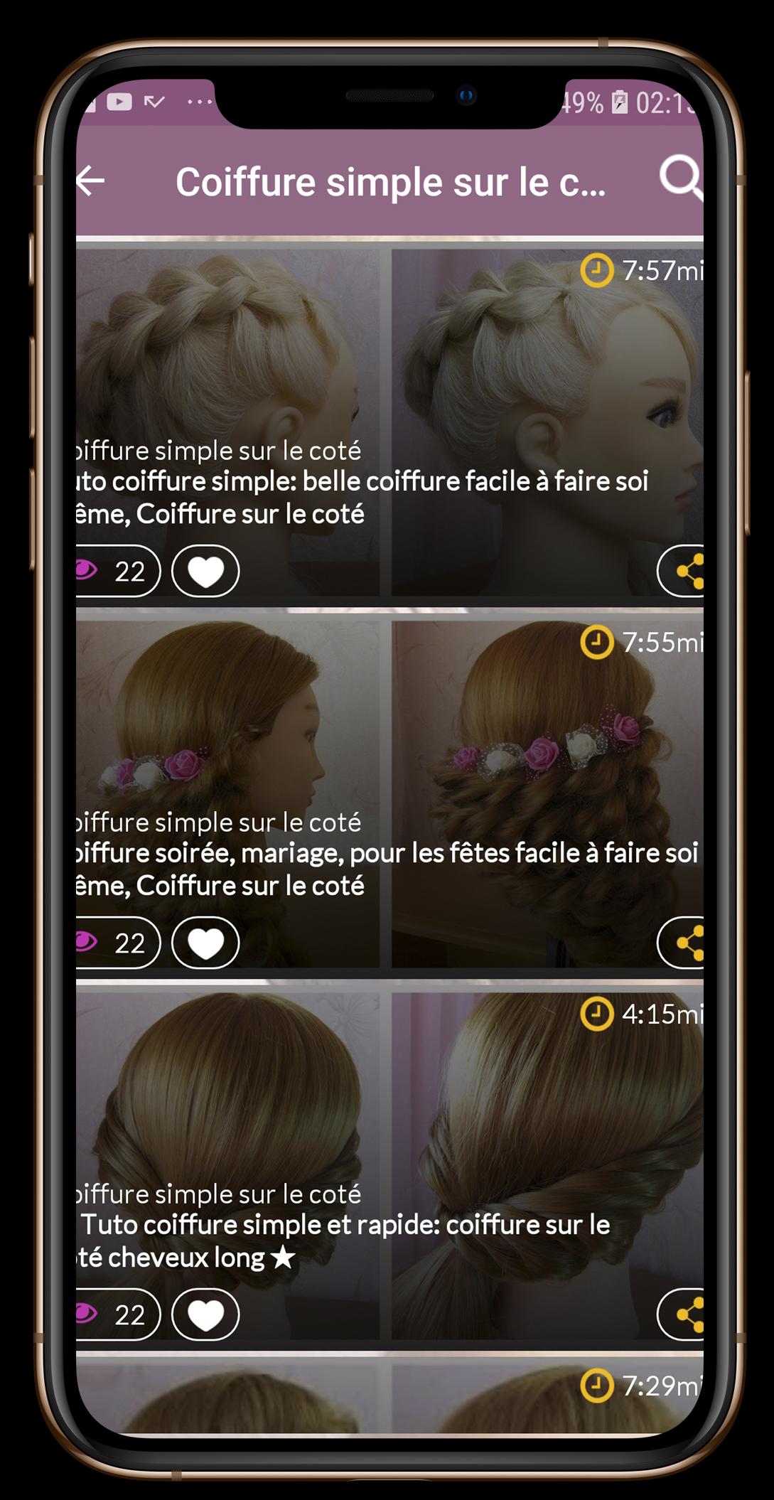 Coiffures Etape Par Etape En Videos For Android Apk Download