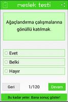 Meslek Testi скриншот 1