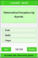 Meslek Testi скриншот 2