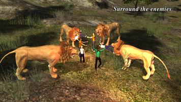 Lion Attack 3D Simulator ảnh chụp màn hình 1