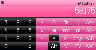 THEME FOR SCALC GLOSSY PINK screenshot 1
