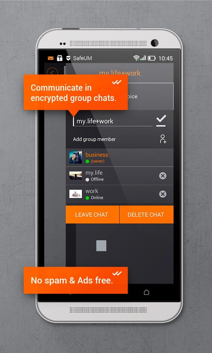 Secure messenger SafeUM for Android - APK Download - 