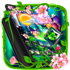 Sakura Glass Tech 3D Theme icono