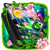 Sakura Glass Tech 3D Theme icon