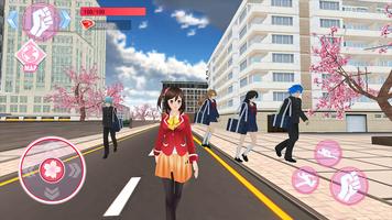 Poster Sakura Anime School Girl Simulator