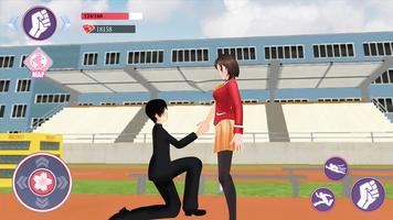 Sakura Anime School Girl Simulator اسکرین شاٹ 1