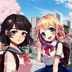 Anime School Girl Dating Sim-icoon