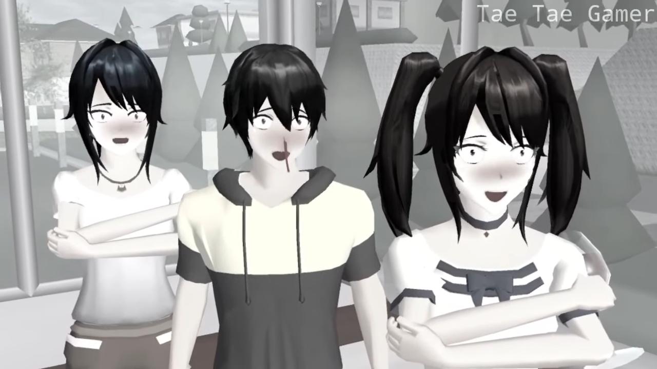 Игра школа убийцы. Консулы в Яндере симулятор Мем. 3d Zombies School girl Asian.
