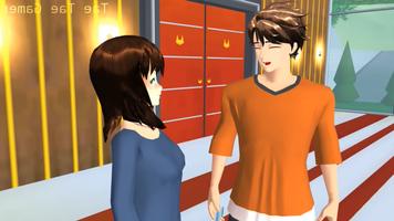 Simulator Girl School Game Run الملصق