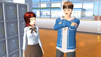 Simulator Girl School Game Run تصوير الشاشة 2