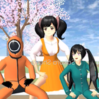 Squid School Game Simulator 3D Zeichen