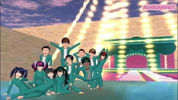 Squid School Game Simulator 3D スクリーンショット 3