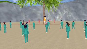 Squid School Game Simulator 3D スクリーンショット 1