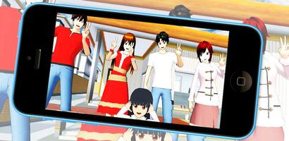 Sakura : High School Life Sim ảnh chụp màn hình 2