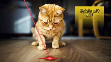 Laser für Katzen. Simulator Plakat