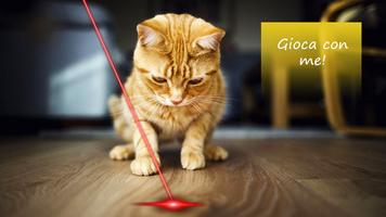 Poster Laser per gatti. Simulatore