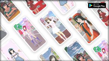 Sakura School Wallpaper HD 4K Affiche