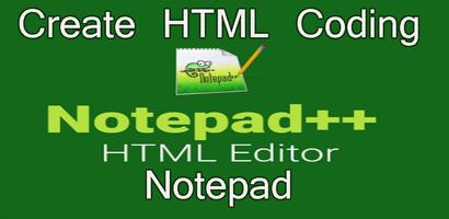 HTML EDITOR NOTEPAD Cartaz