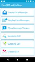 Fake SMS and Call Logs Affiche