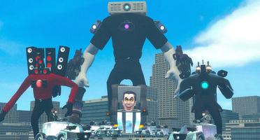 Projector Man VS Skibidi Gmod poster