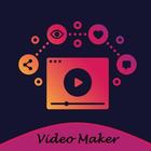 Photo video maker with music icon