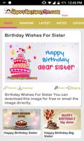 Happy Birthday Sister Affiche