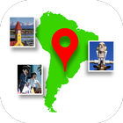 South America Photo Map ikona