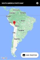 South America Photo Map plakat