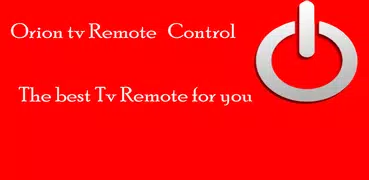 Remote Control for Orion Tv